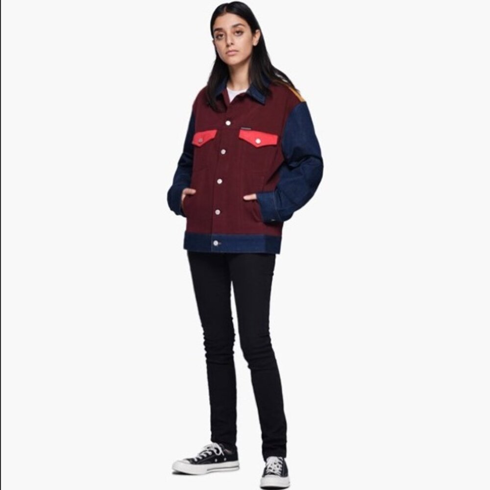 Calvin Klein Ukulele Patch Denim Jacket – Lightly Worn | Unisex XS